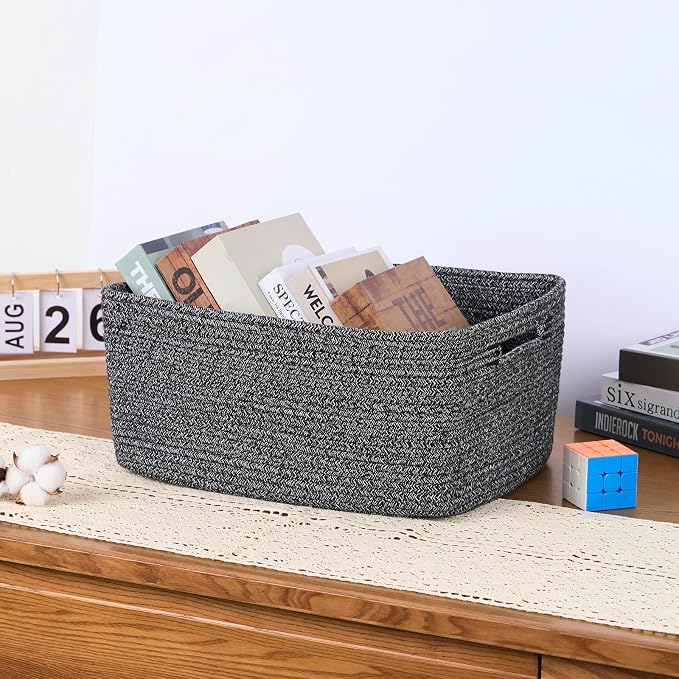 MiniArk Large Storage Baskets for Organizing, Baby Nursery, Toy Bins Box - Image 5