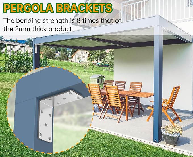5" X 5" X 2.5" Heavy Duty L Brackets - Image 4