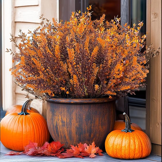 TURNMEON 10 Bundles Artificial Fall Flowers - Image 3