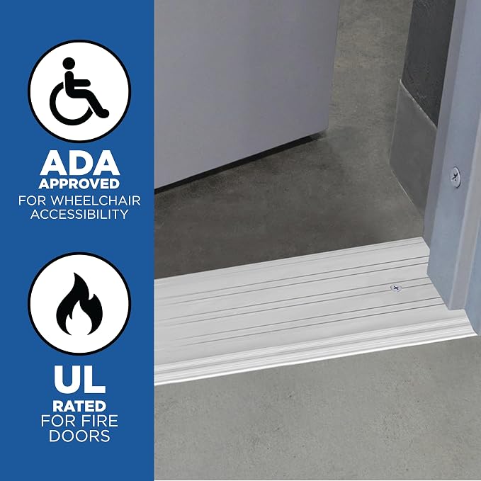 MD Building Aluminum Commercial Flat-Profile Threshold, 36in | UL Fire Rated - Image 3