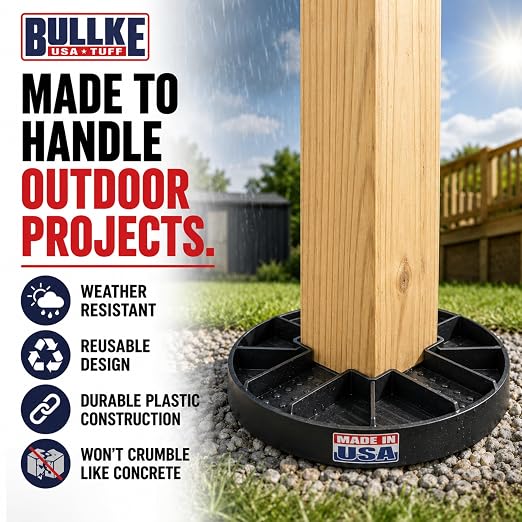Original Round Foundation Block – USA Made Deck Support & Shed Base – Supports - Image 8