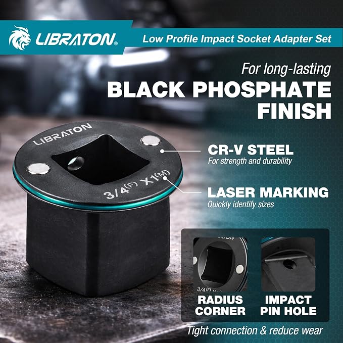 LIBRATON Low Profile Impact Socket Adapter Set - Image 7