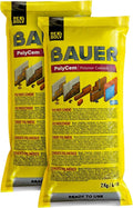Bauer Instant Polymer Cement, Ready-to-Use, 2KG-2PK | Alternative to Mortar & by Bauer