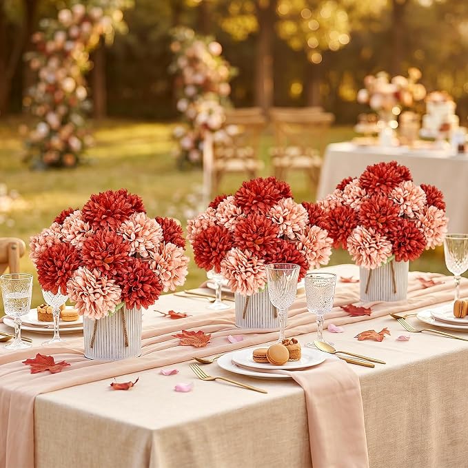 6 Set Pre-Made Flower Table Centerpieces - Image 5