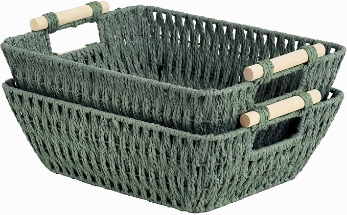 StorageWorks Wicker Storage Basket, Baskets by StorageWorks