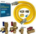 1" OD x 60" x 3/4"MIP x 3/4"FIP Flexible Gas Connector by PROCURU