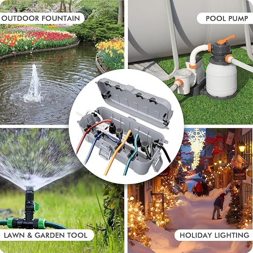 RESTMO Outdoor Electrical Box Waterproof, Extension Cord Cover | IP54 - Image 7