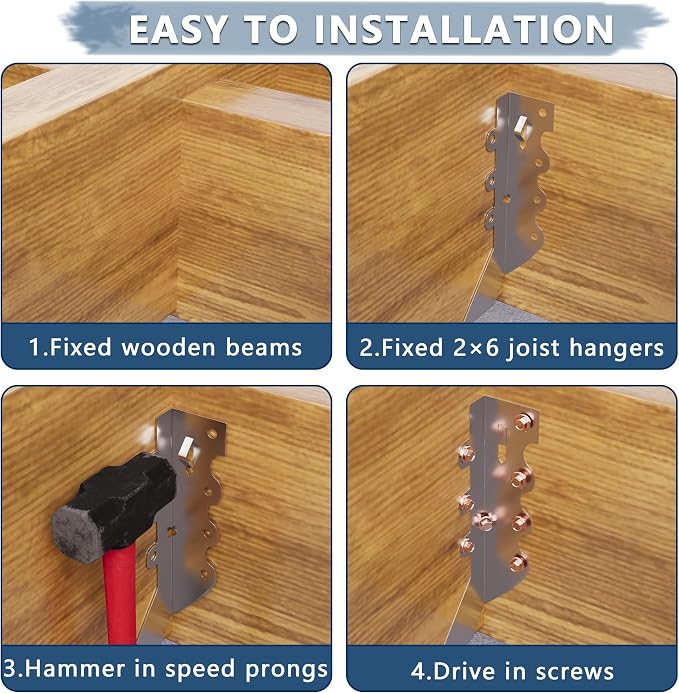 25 Pack 2x6 Joist Hangers with Screws - Image 5