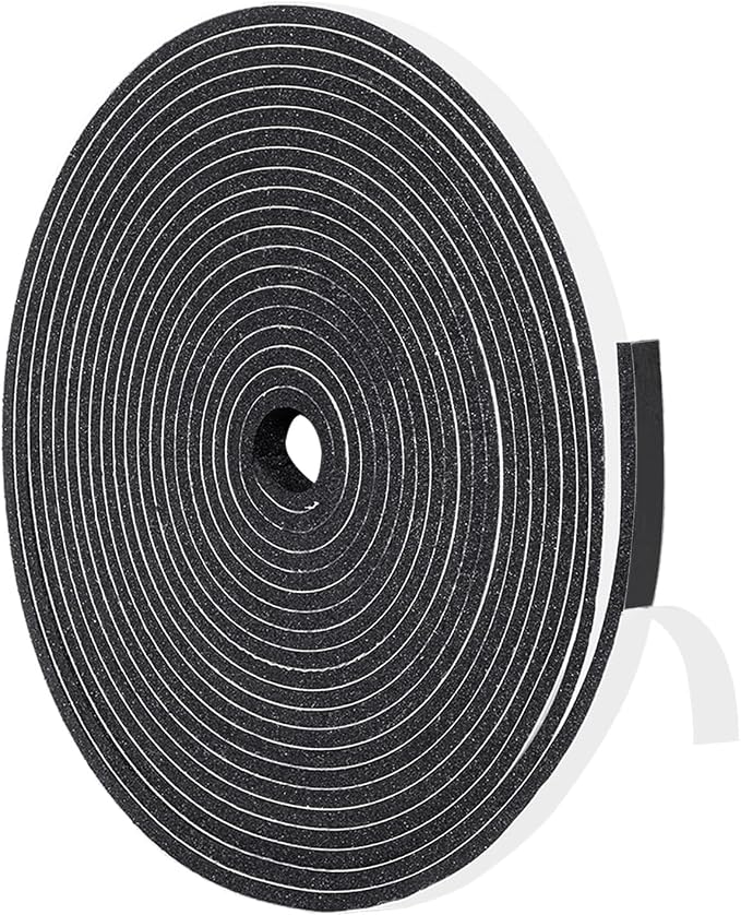 Yotache Weather Stripping Door Seal Strip 1/4" x1/8", 26Ft | Better Adhesive by yotache