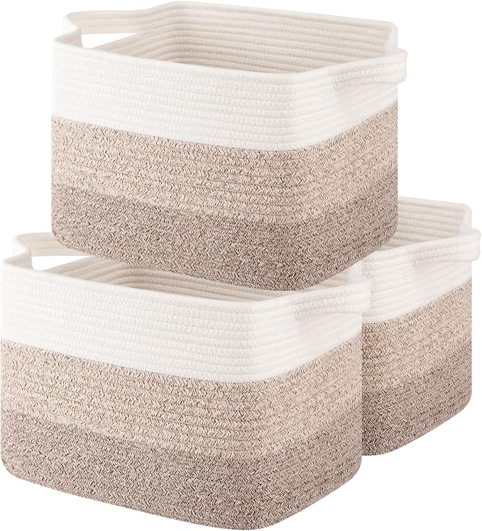 OIASKET Storage Basket for Organizing, Woven Baskets for Storage, Rectangle by OIASKET