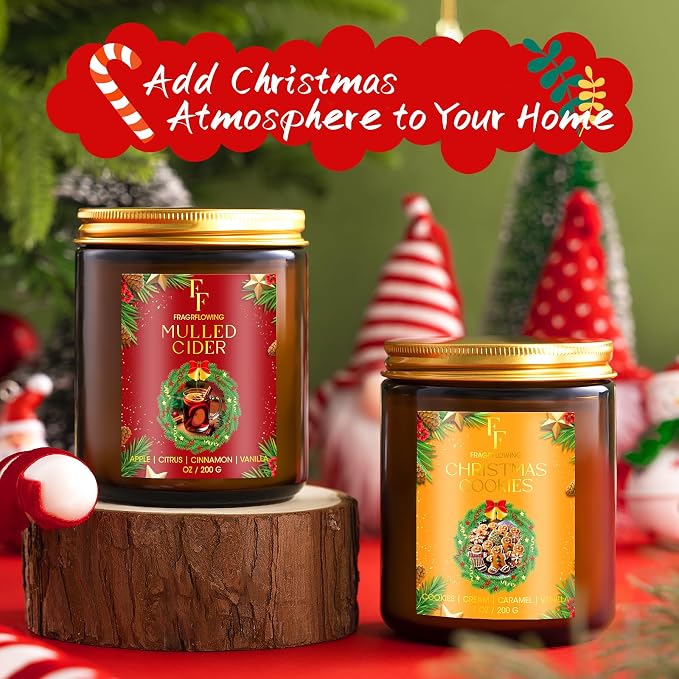 Christmas Candles Set, Scented Candles - Image 6