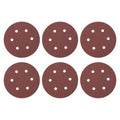 HARFINGTON 25 Pcs 6 Inch Sanding Discs 60 Grit Red Aluminum Oxide 6 Hole | Hook by HARFINGTON