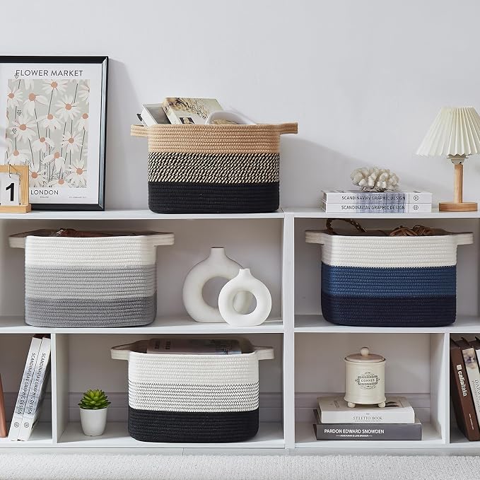 OIASKET Storage Basket for Organizing, Woven Baskets for Storage, Rectangle - Image 8