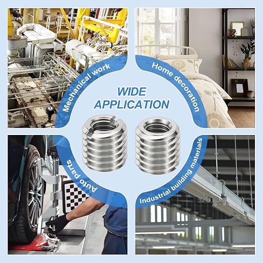 10Pcs Thread Adapter Sleeve Reducing Nut, M10 M to M5 F, 10mm Length | M10 x - Image 5