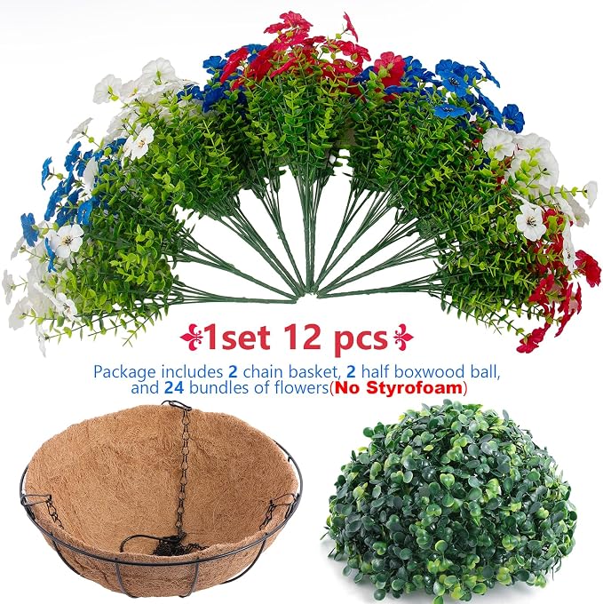 Hananona 2 Set Artificial Outdoor Flowers - Image 4
