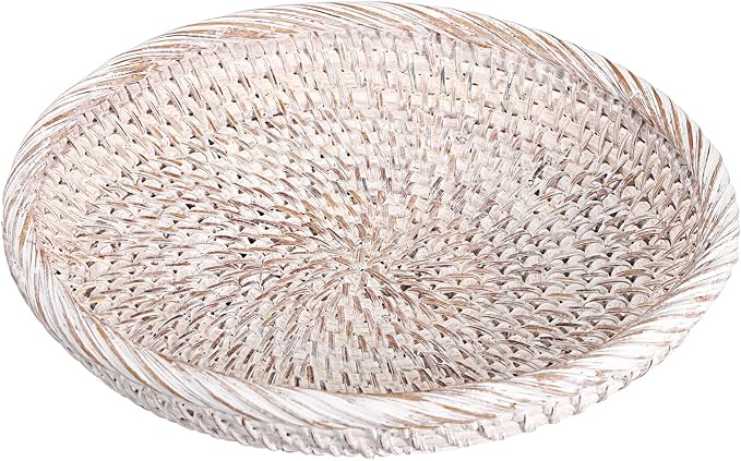 Hipiwe Small Key Basket Bowl for Entryway 7.6" Round Woven Wicker Basket | by Hipiwe