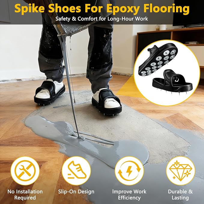 Epoxy Shoes Spikes for Floor Coating | Sharp Spiked Shoes for Resinous Coatings - Image 2