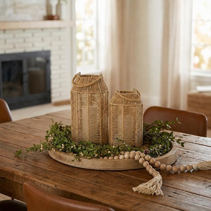 Natural Jute Boho Lanterns - Image 8
