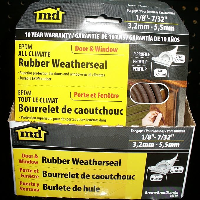All Weather EPDM Rubber weatherstripping, P Seal Door Seal - Image 16