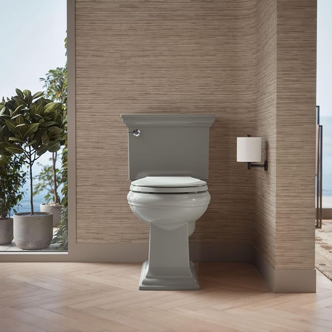 KOHLER 4639-RL-95 Cachet ReadyLatch Round Toilet Seat Soft Close, Ice Grey - Image 10