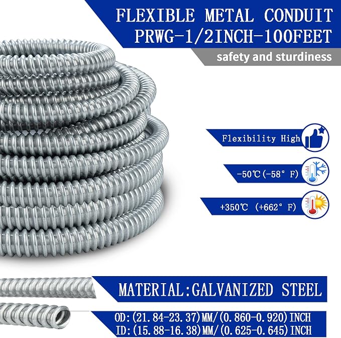 Yariwiz Flexible Steel Electrical Conduit Steel Conduit Kit - Image 3