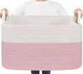Goodpick Large Woven Rope Blanket Basket, Nursery & Bedroom Organization by Goodpick