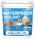 Liquid Waterproof Sealant 5 Gallon Clear, Transparent Waterproof Coating | by LUVBOATE