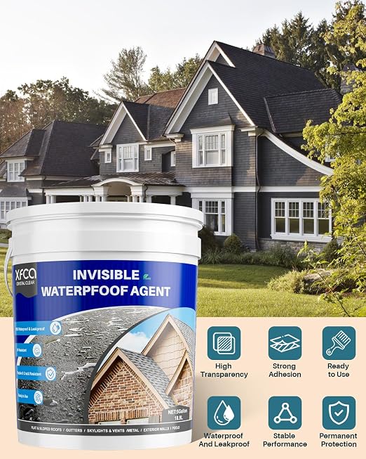 Transparent Waterproof Sealant, 5 Gallon Clear Transparent Waterproof Coating - Image 7