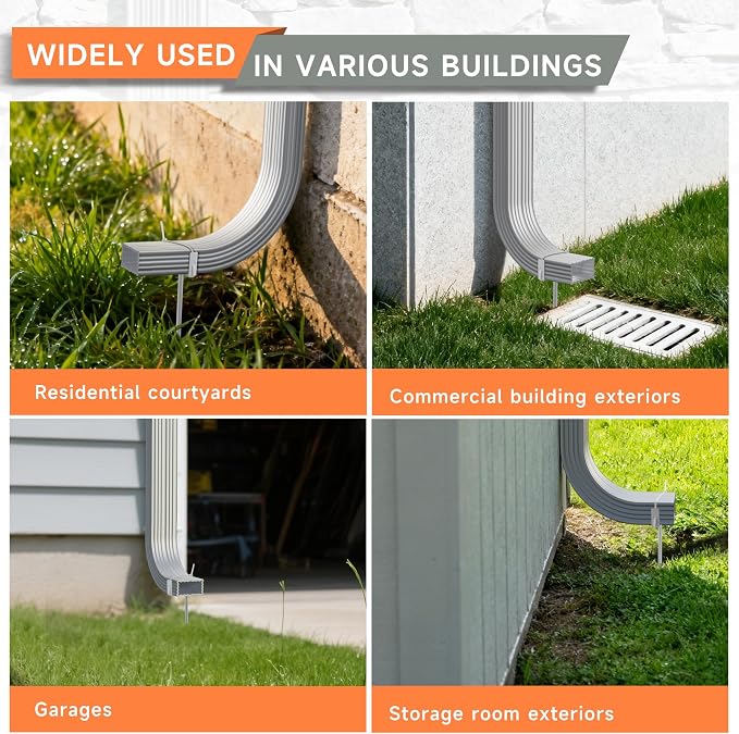 White Rainwater Downspout Bracket - Image 7