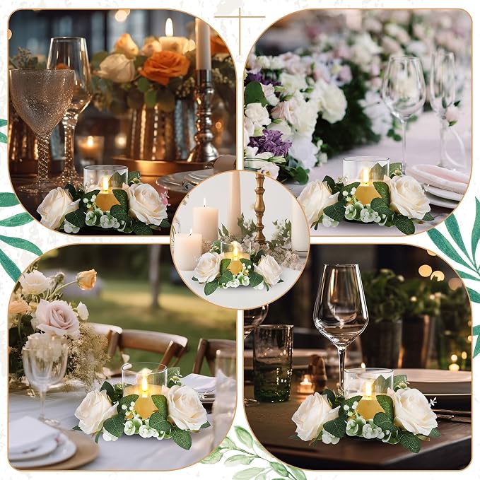 Yunlly 20 Pcs Rose Candle Rings - Image 7
