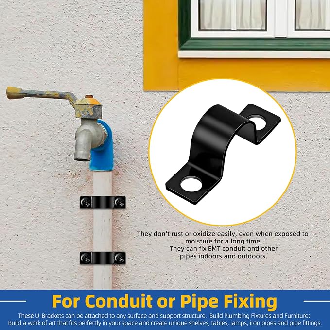 Glarks 25pcs 10mm Pipe Strap Clamp - Image 5