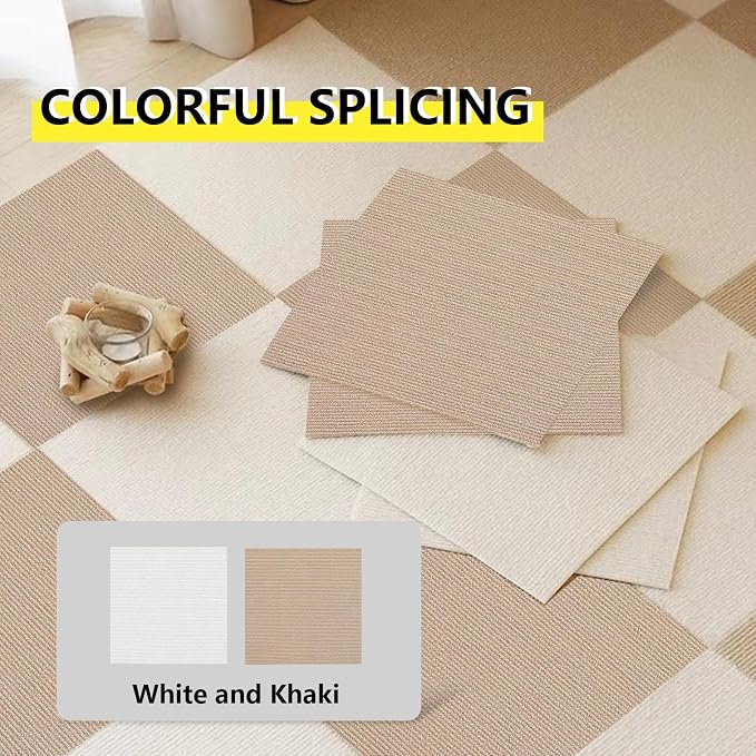 35pc 12" x 12" Self-Adhesive Carpet Tiles, Economical Temporary Flooring - Image 6