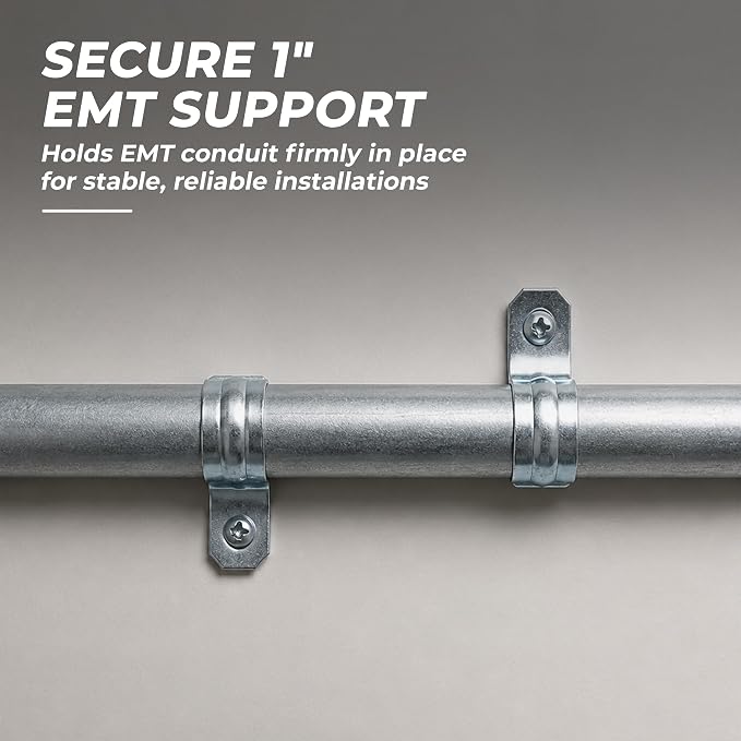 Heavy Duty Pipe Strap Zinc-Plated Steel EMT Conduit Clamps - Image 5