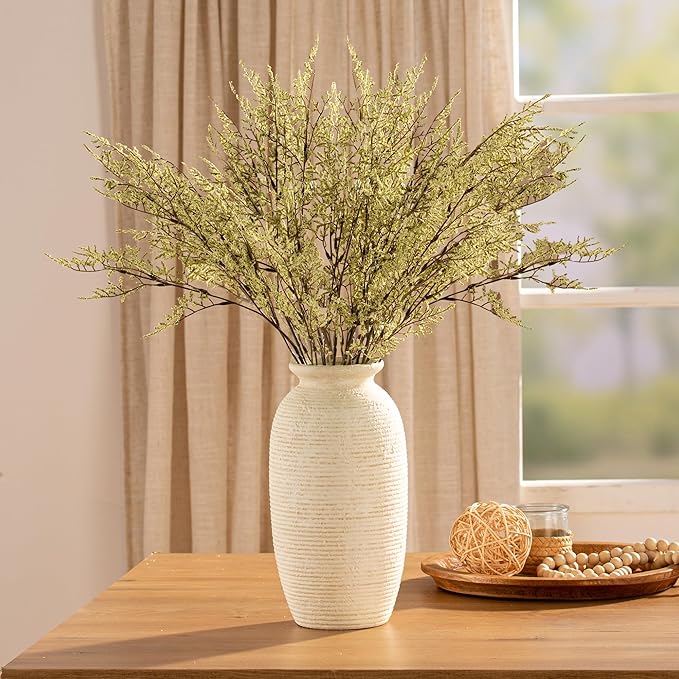 Ceramic Flower Vase, 12.5" Large Rustic Farmhouse Vases Home Decor Tall Pottery - Image 7