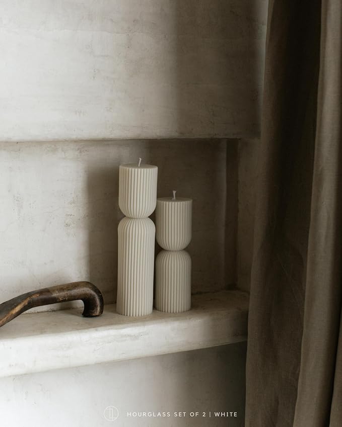 LAWA Hourglass Pillar Candle - Image 3