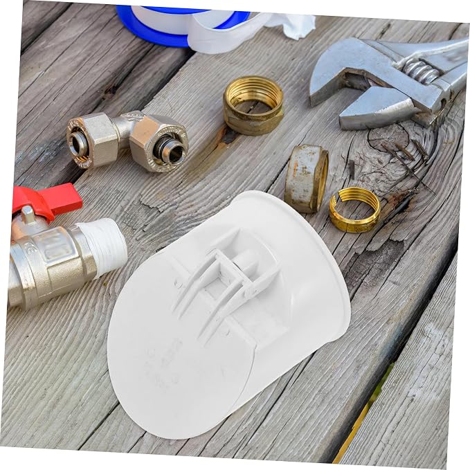PVC round Check Valve for Kitchen Bathroom Drain Backflow Stop | White PVC - Image 5