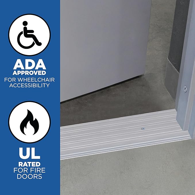 MD Building Aluminum Flat-Profile Threshold, 4in x 1/4in x 36in - Image 3