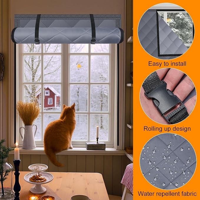NNG 3 Layer 28x39in Thermal Insulated Window Cover - Image 6