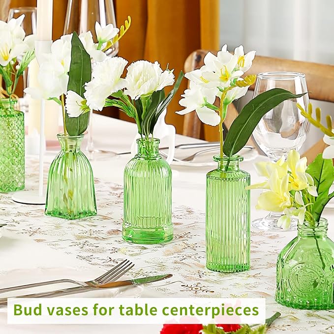 Charm Glass Bud Vases, Small Flower Vases in Bulk - Image 2