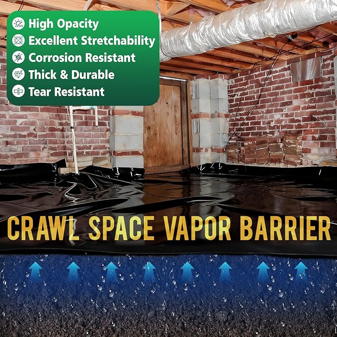 10 Mil 2.5 FT X 100 FT Plastic Sheeting Heavy Duty Thick LLDPE Black - Image 4