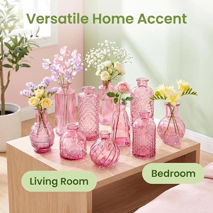 Mini Bud Vases Centerpieces for Tables, Small Flower Vases Suitable for - Image 6