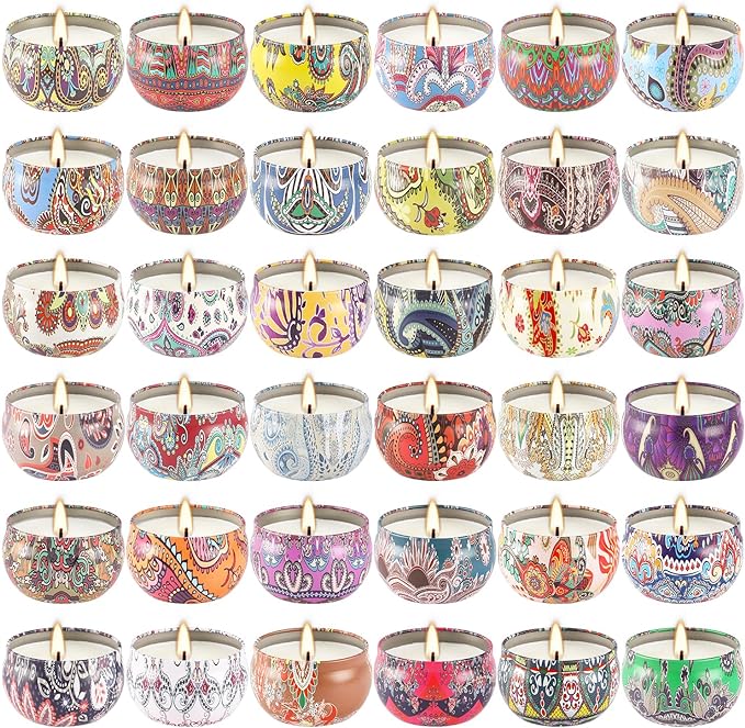36 Pack Scented Candles Set for Home, Relaxing Stress Relief, Aromatherapy - Image 2