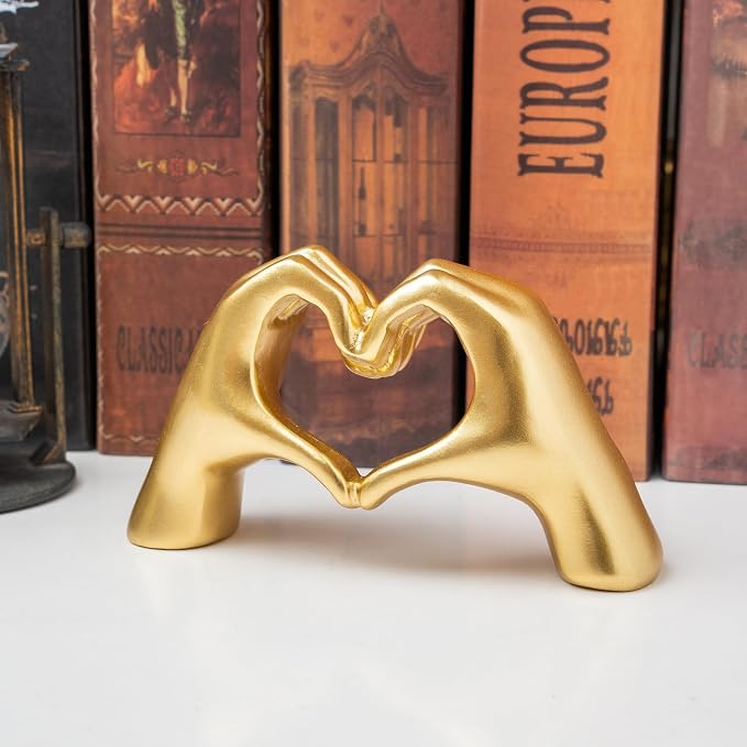 Small Heart Hands Sculpture Decor - Image 5