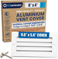 8x4 Aluminum Wall Ceiling Air Return Vent Cover HVAC Rustproof Grille by ACLAMINAIRE