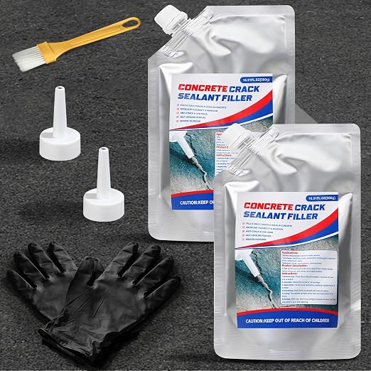 Concrete Crack Filler, 33.8 fl oz Self-Leveling Flexible Repair Sealant - Image 9