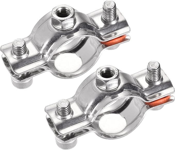 uxcell Wall Ceiling Mount Pipe Supports, 304 Stainless Steel Adjustable Pipe by uxcell
