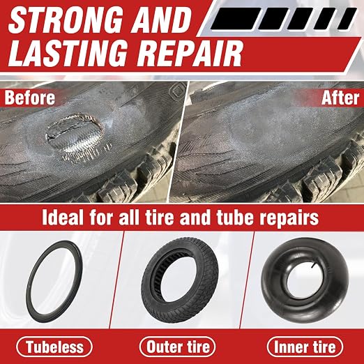 Chemical Vulcanizing Cement 8.5 FL.Oz, All Purpose Tire Repair Glue, Fast Dry - Image 3
