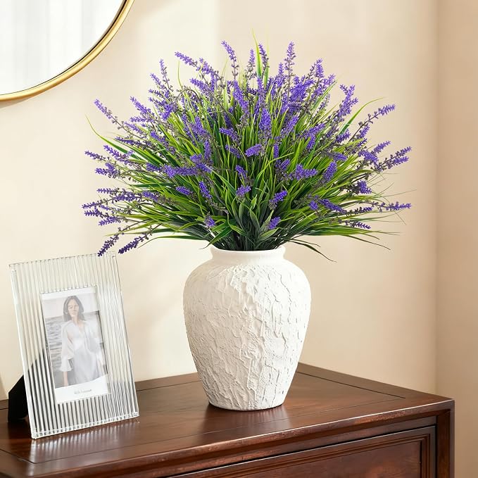 Ammyoo 24 Pcs Artificial Fake Plants UV Resistant - Image 7
