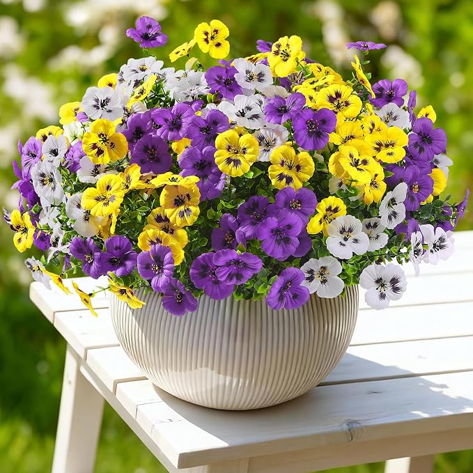 Alupssuc 48 Bundles Artificial Flowers UV Resistant - Image 5