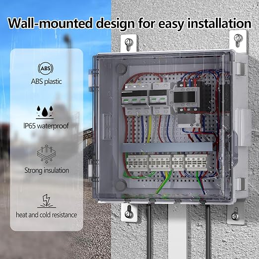 ABS Electrical Junction Box, Ventilated Design, Cable Grommets, IP65 Waterproof - Image 2